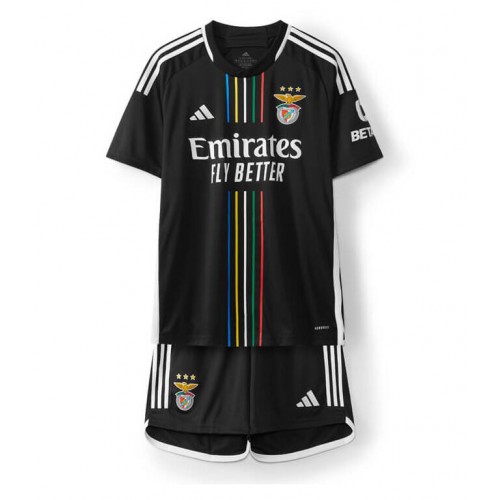 Dětský Fotbalový dres Benfica 2023-24 Venkovní Krátký Rukáv (+ trenýrky)